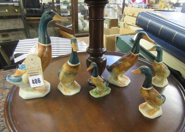 SIX BESWICK MALLARDS Image