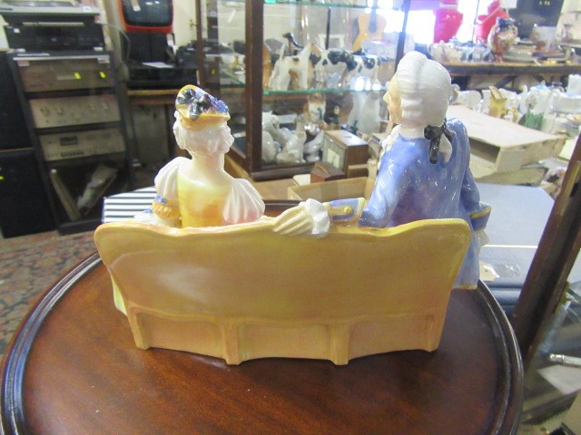 ROYAL DOULTON FIGURE GROUP ON SETTEE Image