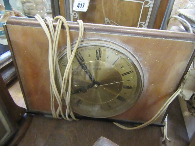 THREE MANTEL CLOCKS AND TWO OTHERS Image