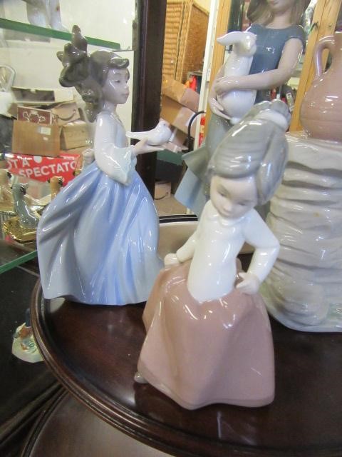 NAO FIGURE GIRL WITH RABBIT AND THREE OTHERS Image