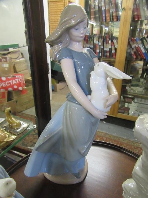 NAO FIGURE GIRL WITH RABBIT AND THREE OTHERS Image