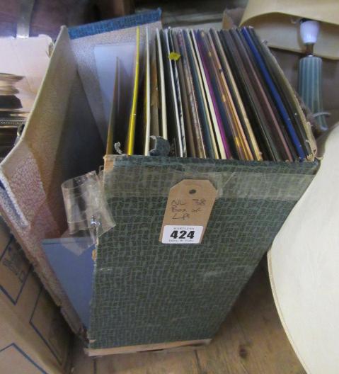 BOX OF LP RECORDS Image