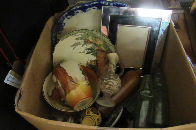 BOX OF CHINA INCLUDING ROYAL DOULTON ETC Image