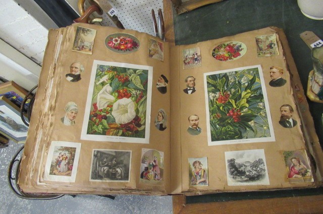 ANTIQUE LARGE SCRAP BOOK Image