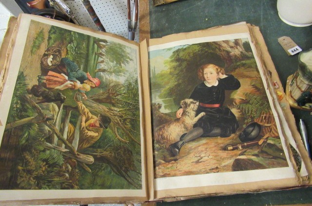 ANTIQUE LARGE SCRAP BOOK Image