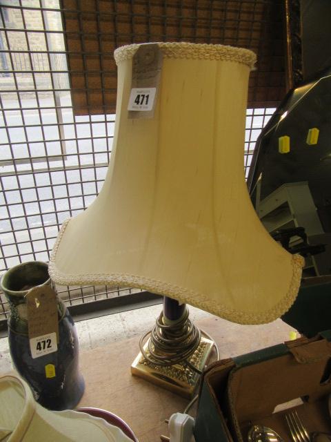 BRASS AND ONYX TABLE LAMP Image