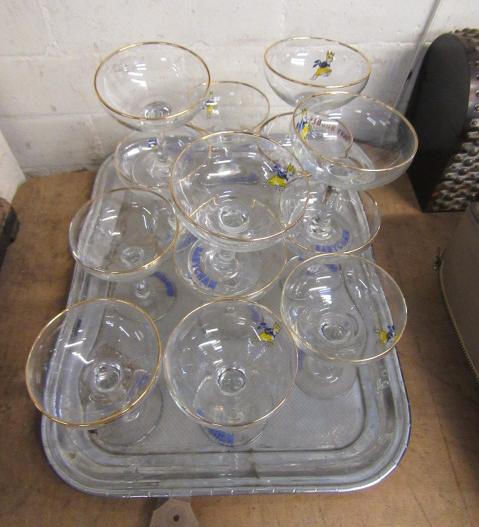 QUANTITY OF DRINKING GLASSES INCLUDING BABYCHAM Image