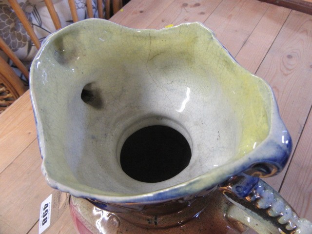 PAIR OF STAFFORDSHIRE POTTERY VASES Image