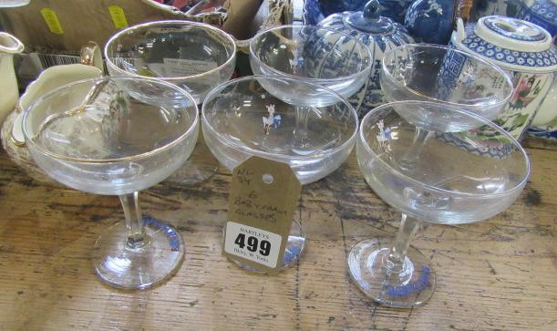 SIX BABYCHAM GLASSES Image