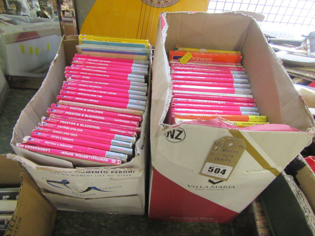 TWO BOXES OF ORDNANCE SURVEY MAPS Image