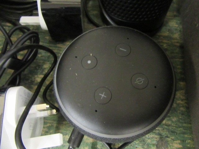 TWO AMAZON ECHOS AND ANOTHER Image