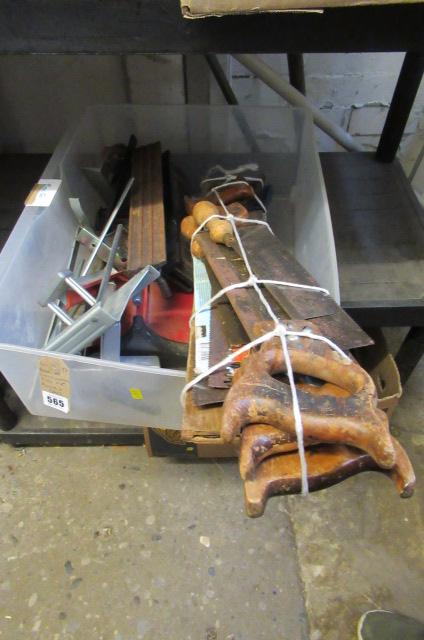 WOODWORKING TOOLS INCLUDING SAWS ETC Image