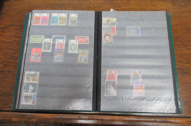 STOCK BOOK CONTAINING MINT AND USED GB STAMPS Image