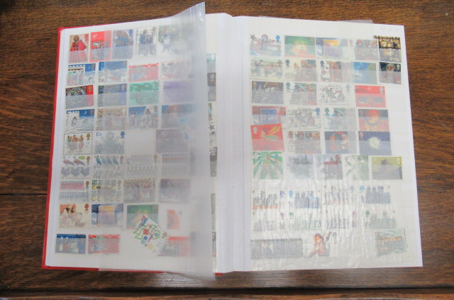 LARGE STOCK BOOK OF GB AND COMMONWEALTH STAMPS Image