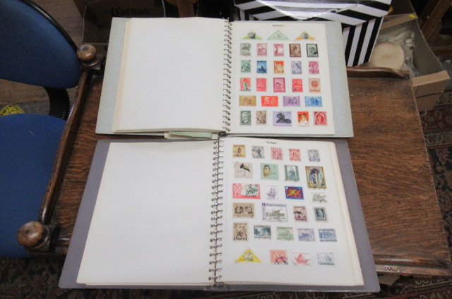 TWO REST OF THE WORLD  STAMP ALBUMS Image