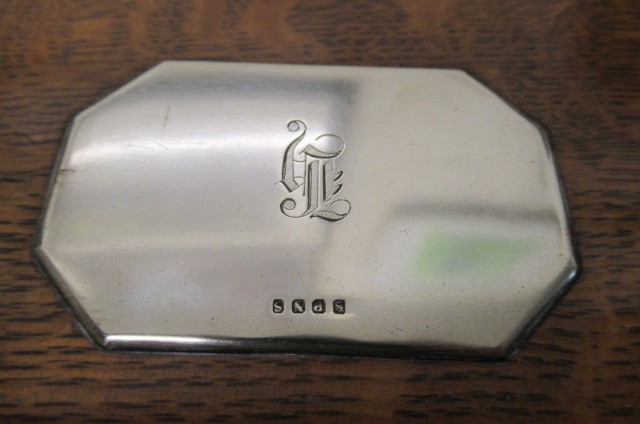 WOOD AND EPNS TRAY Image