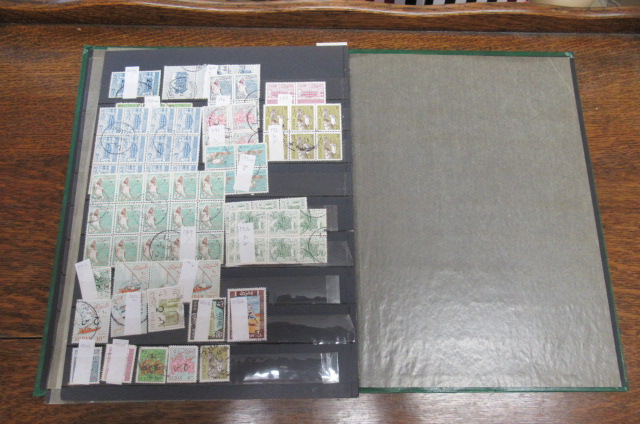 STOCK BOOK OF STAMPS INCLUDING BARBADOS Image