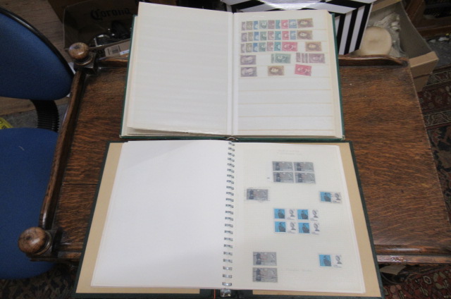 TWO ALBUMS OF STAMPS Image