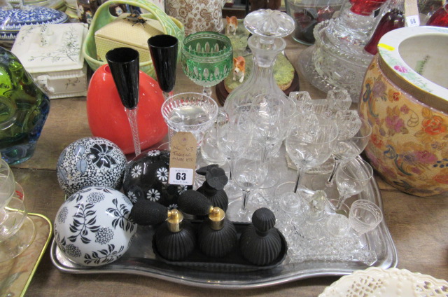 TRAY OF GLASS ETC Image