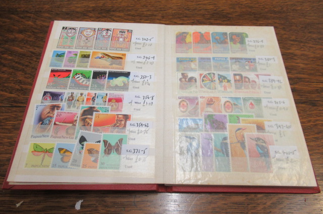STOCK BOOK OF PAPUA NEW GUINEA STAMPS Image