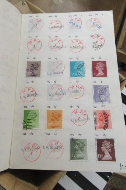 BOX CONTAINING TWENTY TWO OLD APPROVAL BOOKS  Image