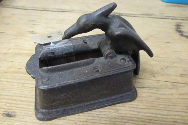 VICTORIAN CAST IRON MATCH DISPENSER Image
