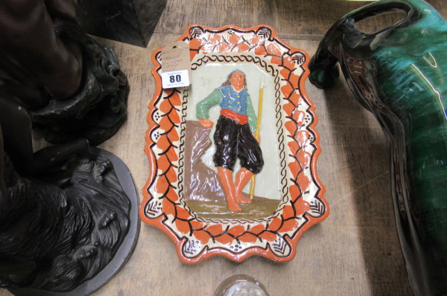 FRENCH QUIMPER STYLE PLAQUE Image