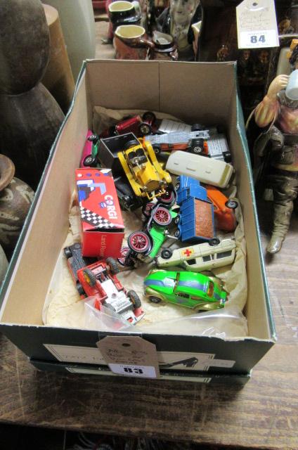 BOX OF DIECAST CARS Image