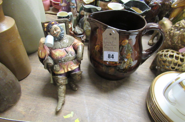 ROYAL DOULTON FIGURE AND JUG Image