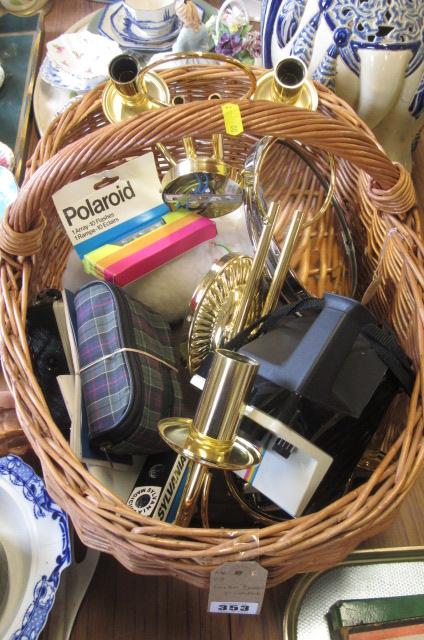 WICKER BASKET AND CONTENTS Image