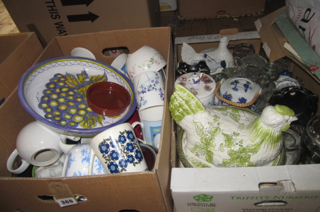 TWO BOXES OF MIXED CERAMICS Image
