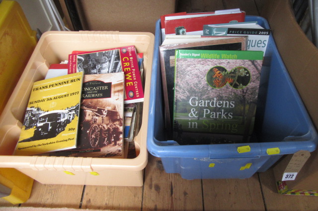 TWO BOXES OF BOOKS AND MAGAZINES Image