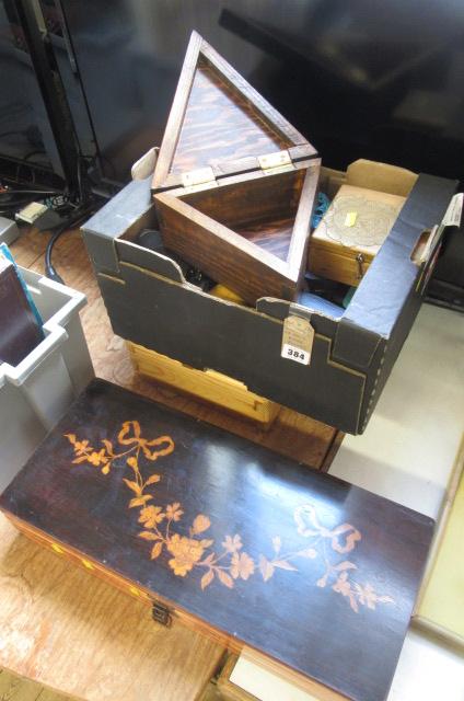 SELECTION OF HAND MADE BOXES Image