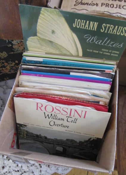 BOX OF 45 RECORDS Image