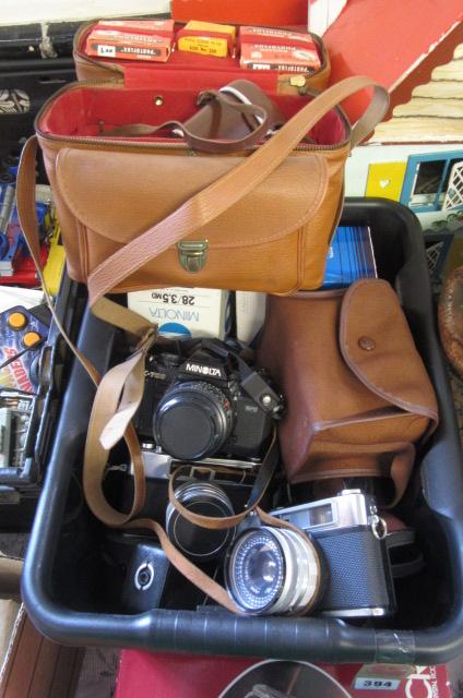 BOX OF CAMERAS ETC Image