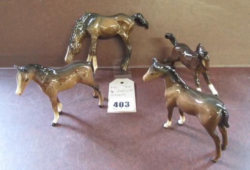 FOUR BESWICK HORSES Image