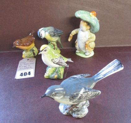 FOUR BESWICK BIRDS AND ANOTHER Image