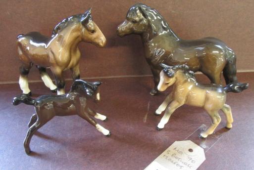 THREE BESWICK HORSES Image