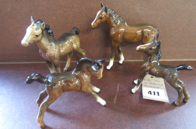 FOUR BESWICK HORSES Image