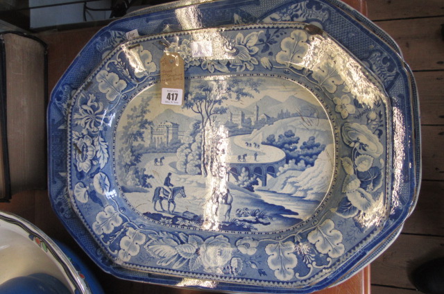 THREE 19TH CENTURY MEAT PLATES Image