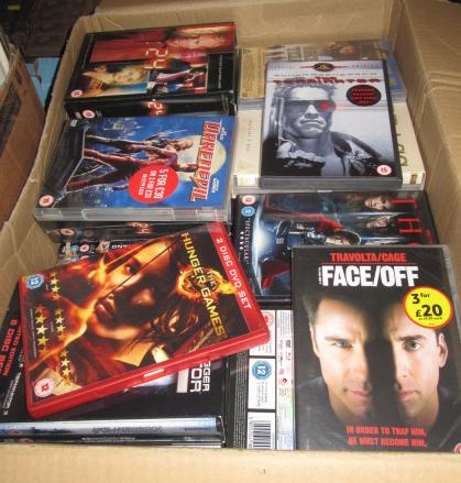 BOX OF DVDS Image