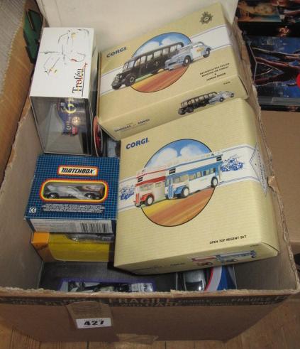 BOX OF DIECAST ETC Image