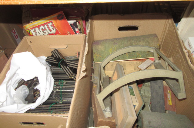 THREE BOXES OF MODEL RAILWAY EQUIPMENT Image