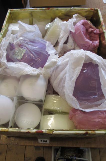 BOX OF CANDLES AND VASES Image