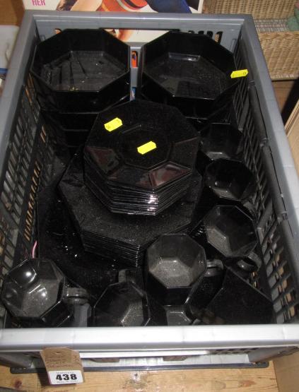 BOX OF FRENCH GLASS TABLE WARE Image