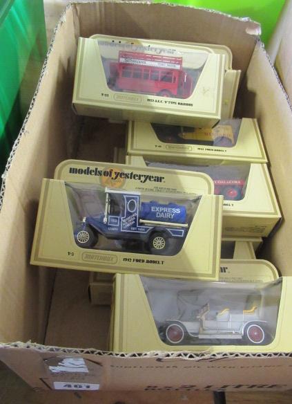 BOX OF MATCH BOX DIECAST CARS Image
