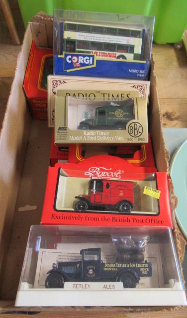 BOX OF DIECAST CARS Image