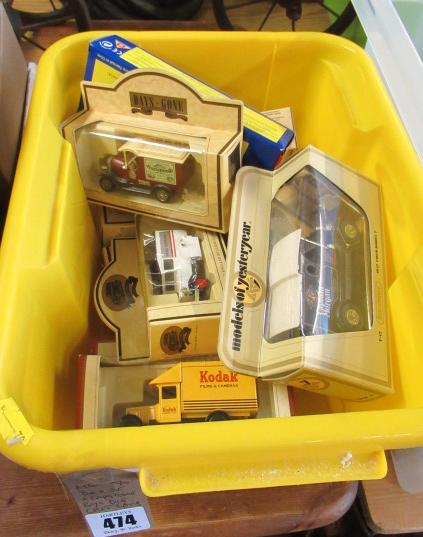 BOX OF DAYS GONE BY DIECAST CARS Image