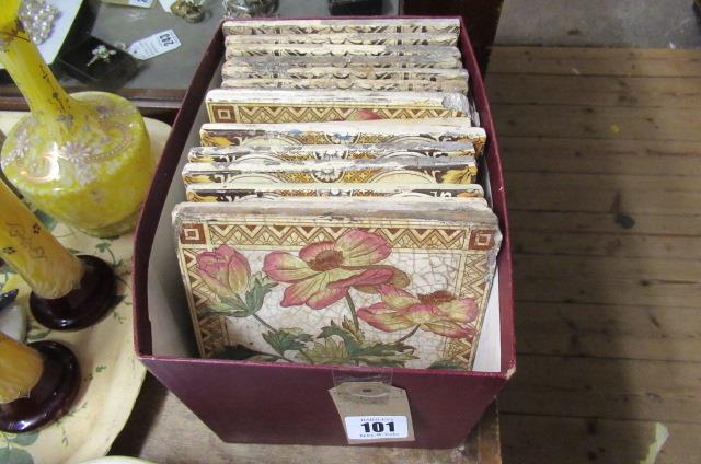 SIXTEEN VICTORIAN TILES Image