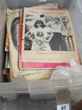 BOX OF SHEET MUSIC Image
